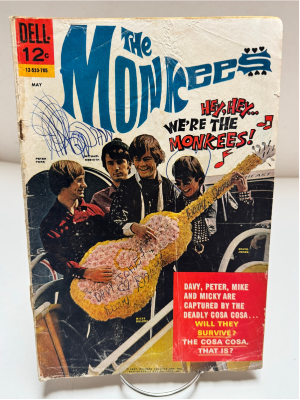 The Monkees #2 G Dell Comic 1967 photo cover